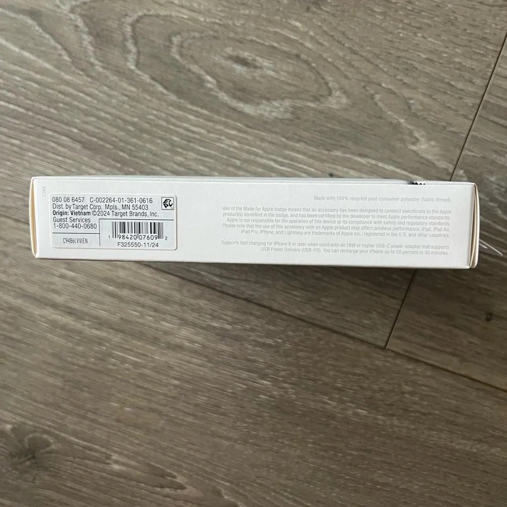 NWT Heyday 6 ft fast charging cable